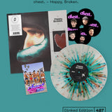 chest. - Happy, Broken. (Green & Red Splatter Natural Vinyl Dinked Edition #427)