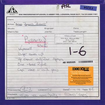 THE ALAN PARSONS PROJECT - PYRAMID ‘WORK IN PROGRESS’