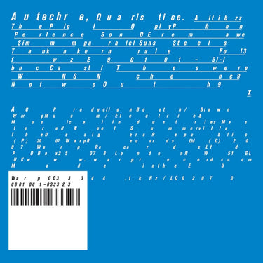 AUTECHRE - QUARISTICE (BLACK VINYL 2LP)