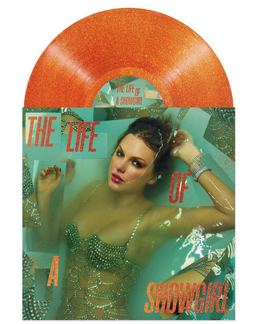 TAYLOR SWIFT - THE LIFE OF A SHOWGIRL (SWEAT AND VANILLA PERFUME EDITION ORANGE GLITTER VINYL)