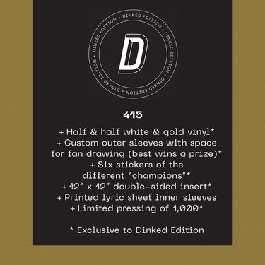 Massive Champion (Half & Half White & Gold Vinyl Dinked Edition #415)