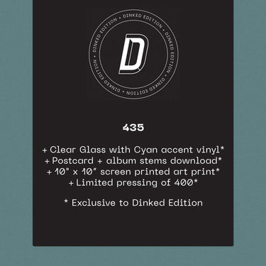 The South Facade (Clear Glass with Cyan Accent Vinyl Dinked Edition #435)