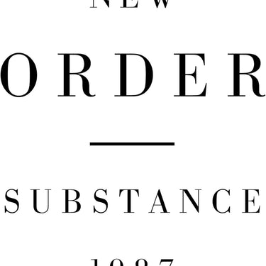SUBSTANCE (BLACK VINYL 2LP)