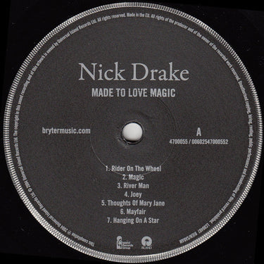 Nick Drake - MADE TO LOVE MAGIC - 0602547000552