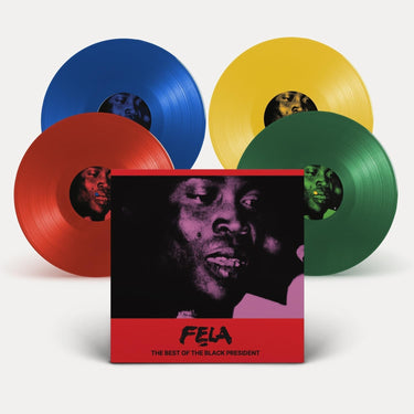 FELA KUTI - THE BEST OF THE BLACK PRESIDENT (COLOURED VINYL 4LP SET)